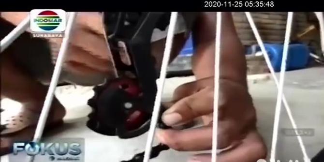 VIDEO: Sepeda Balap Unik Berbahan Bambu Lanang dari Lamongan