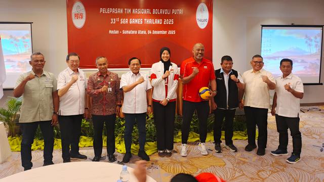 Pelepasan timnas voli putri Indonesia