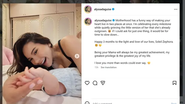 Alyssa Daguise dan Baby Soso (instagram.com/alyssadaguise)