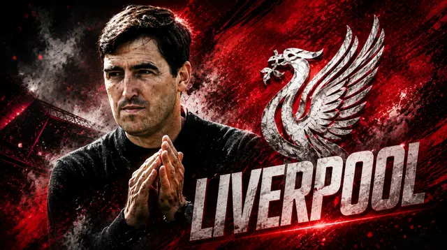 Ilustrasi Andoni Iraola, Liverpool. (Foto by ChatGPT)