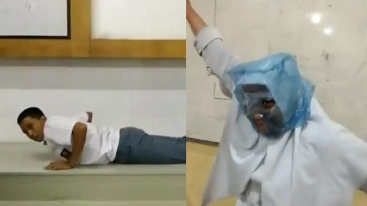 6 Aksi Murid di Sekolah Ini Absurd Banget, Ada yang Cosplay Anjing Laut