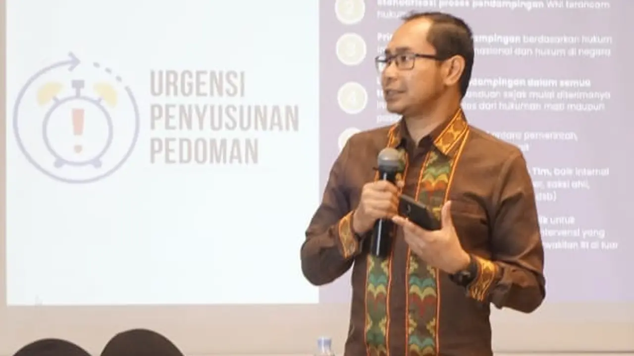 Judha Nugraha pada Focus Group Discussion (FGD) Penghapusan Mandatory Death Penalty Malaysia yang digelar Kemlu RI.di Yogyakarta, 21 September 2023. (Dok Kemlu RI)