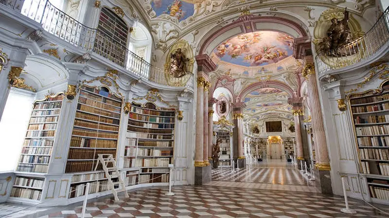 Potret Perpustakaan Biara Terbesar di Dunia, Punya Desain Indah dan Menakjubkan