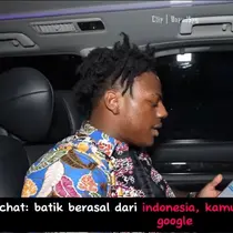 Perang Klaim Asal-usul Batik Indonesia Malaysia Pecah Lagi, YouTuber IShowSpeed Kebingungan. (Dok:&nbsp;YouTube Dapudspy)