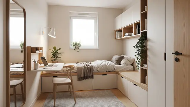 Inspirasi Kamar Tidur Ukuran 2x3 agar Tetap Nyaman/Gemini AI