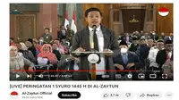 Pengusaha sekaligus YouTuber Pablo Benua Saat Menghadiri Acara Peringatan 1 Syuro 1445 Hijriah di Ponpes Al Zaytun, Indramayu, Jawa Barat (sumber:&nbsp;YouTube Al-Zaytun Official).