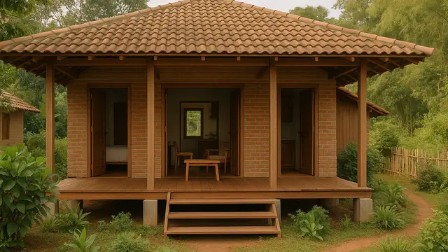 Gambar Desain Rumah Kampung Sederhana tapi Cantik 3 Kamar