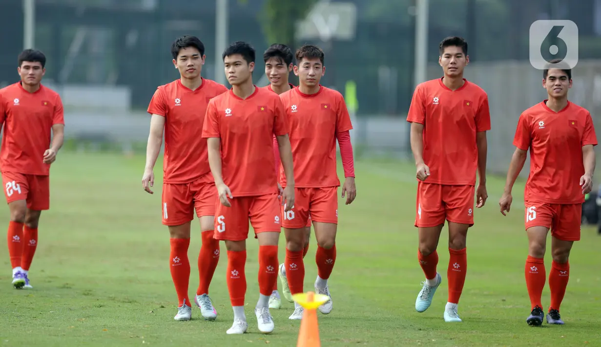 Timnas Vietnam diketahui akan memaksimalkan peluang agar bisa mencetak gol saat melawan timnas U-23 Indonesia. (Liputan6.com/Helmi Fithriansyah)