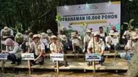 SKK Migas meluncurkan program One Two Trees ditandai dengan penanaman 10.000 pohon di Taman Mangrove Jakarta, Pantai Indah Kapuk. (Dok SKK Migas)