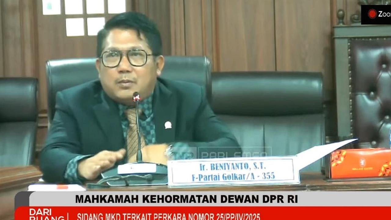 Profil Beniyanto, Anggota DPR Kena Teguran Keras dan Rekomendasi Dilarang Maju di Dapil Sulawesi Tengah
