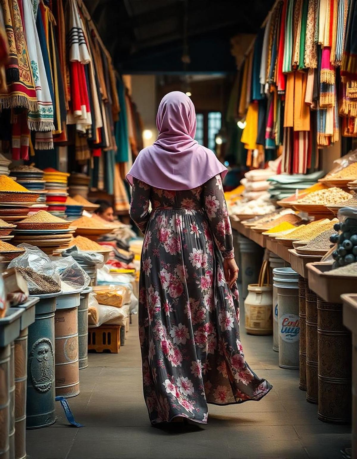 Baju Gamis Kain Katun Jepang