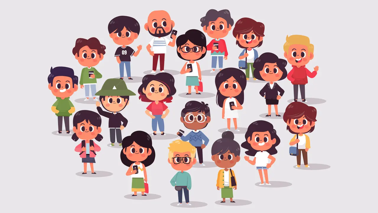 Ilustrasi masyarakat, sosial, sosiologi