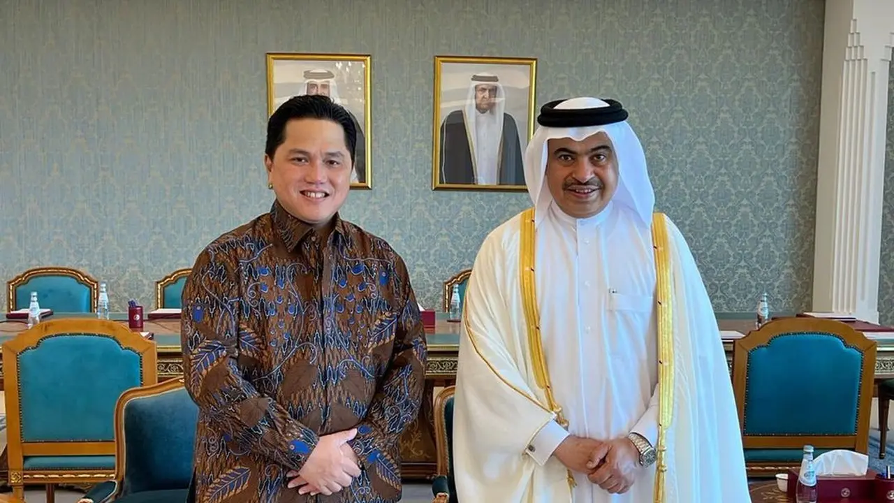 Menteri BUMN Erick Thohir bertemu dengan Menteri Keuangan Qatar, HE Ali bin Ahmed Al Kuwari
