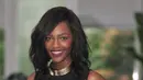 Juara America's Next Top Model, Mame Adjei saat berkunjung ke Indonesia untuk merayakan kemenangannya di Hotel Mulia, Jakarta, Kamis (17/12/2015). (Liputan6.com/Gempur M Surya)