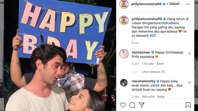 Unggahan Prilly Latuconsina. (Foto: Instagram @prillylatuconsina96)