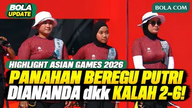Tim panahan recurve beregu putri Indonesia harus mengakhiri perjuangan di Asian Games Aichi-Nagoya 2026 tanpa medali. Diananda Choirunisa, Fathiyya Erista Maharani, dan Rezza Octavia kalah 2-6 dari China dalam perebutan medali perunggu. Saksikan high...