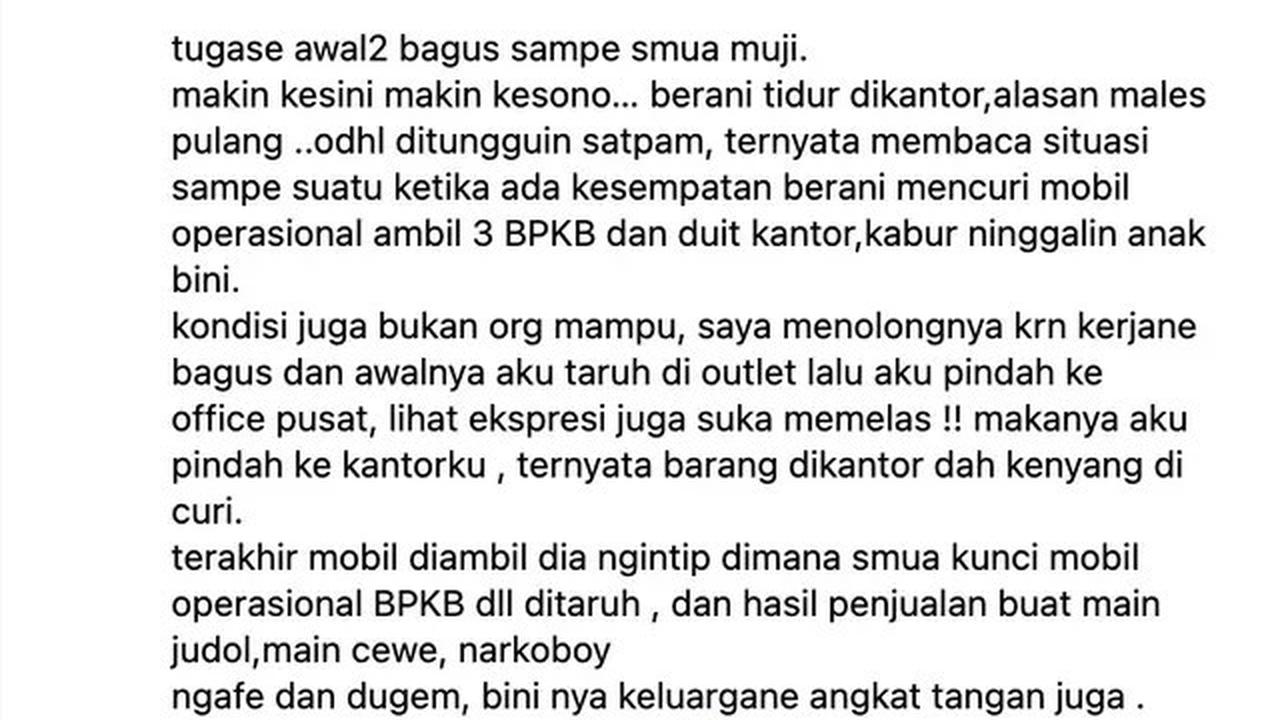 Pesan Inul Daratista untuk Bekas OB Diduga yang Maling Mobil Kantor: Selamat Masuk Tahanan, Enjoy!