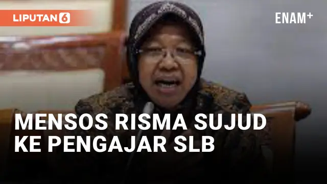 Mensos Risma Sujud ke Guru SLB Usai Diprotes Lahan Hibah