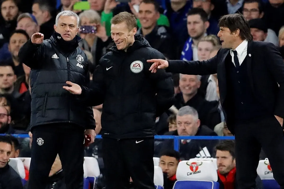 Jose Mourinho dan Antonio Conte