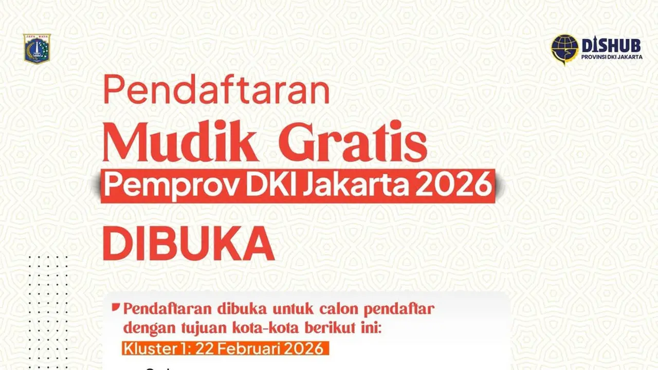 Mudik Gratis Dishub 2026 DKI Jakarta