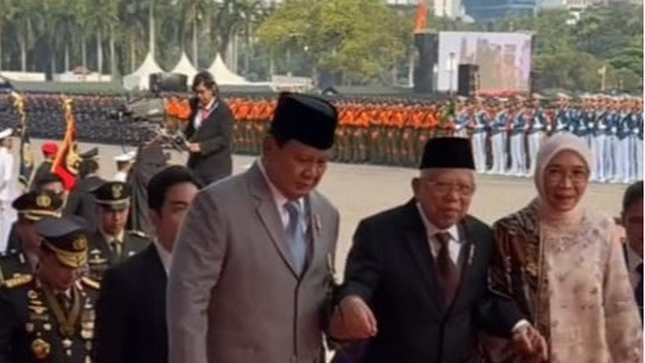 Momen Prabowo dan Ma'ruf Amin