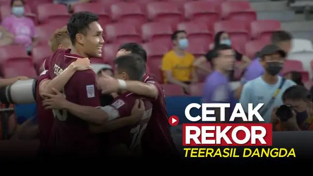 VIDEO: Bintang Timnas Thailand, Teerasil Dangda Cetak Rekor di Piala AFF