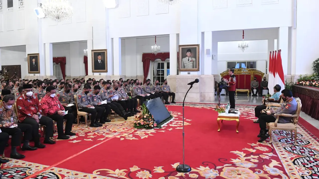 Momen Jokowi Kumpulkan Kapolres Seluruh Indonesia di Istana