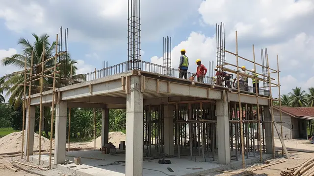 Desain Rumah dengan Rangka Siap untuk Lantai 2