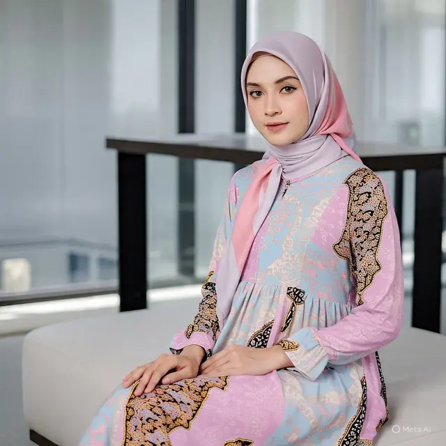 Gamis eruty babydoll (Created by Meta AI)