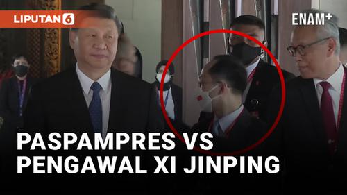 VIDEO: Pengawal Xi Jinping Adu Mulut dengan Paspampres