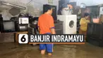 Sedikitnya 200 rumah di Kabupaten Indramayu terendam banjir Senin (8/2) dini hari. Banjir dipicu curah hujan tinggi serta luapan air sungai.