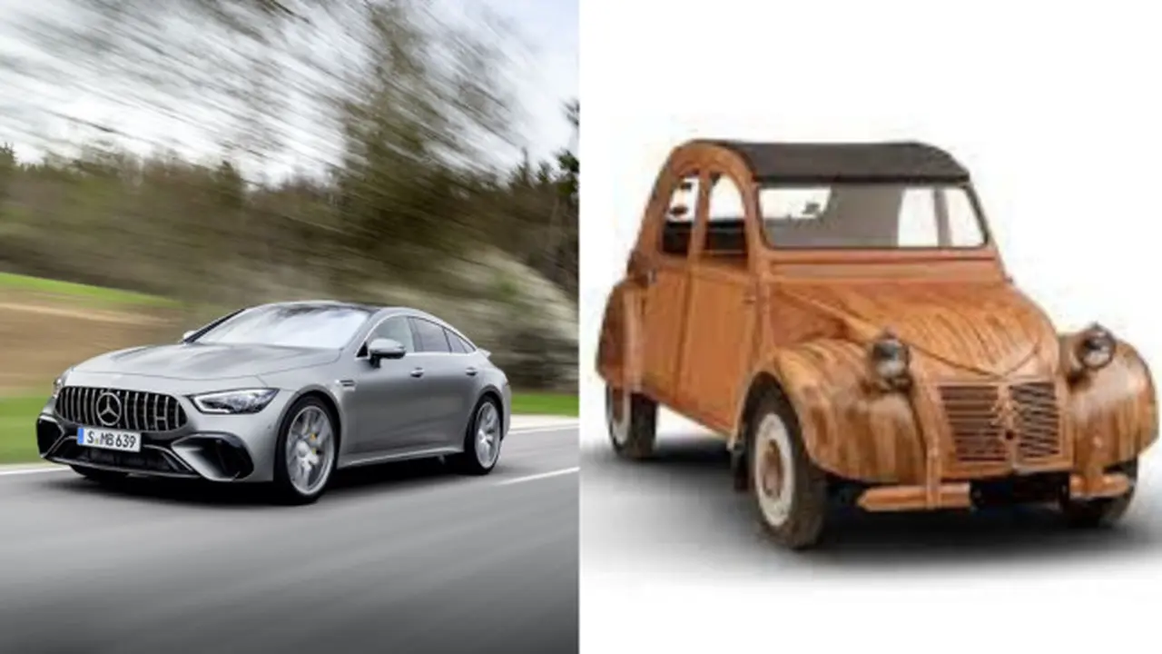 Citroen 2CV Dibuat dari Kayu