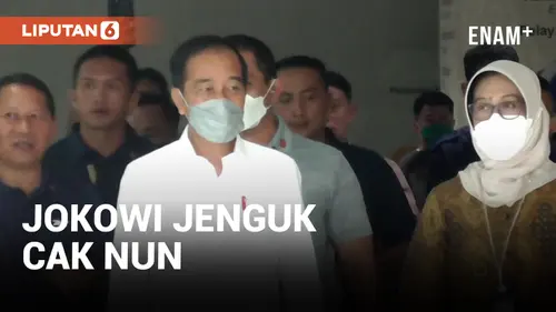 VIDEO: Jokowi Jenguk Cak Nun Bersama Pratikno