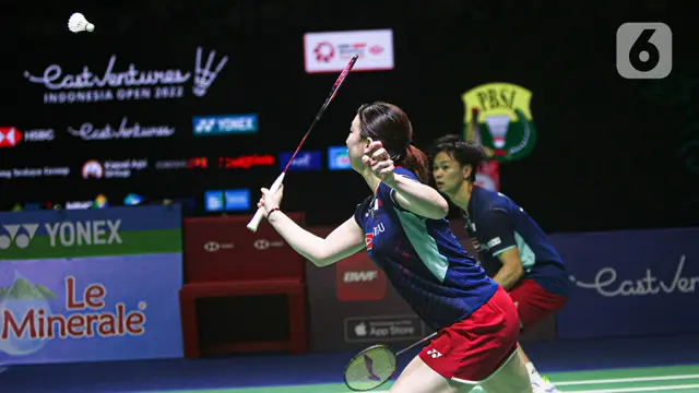 FOTO: Ganda Campuran China Juara Indonesia Open 2022