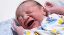 Wajah bayi laki-laki yang diberi nama Bhre Kata Bramantyo ini memang sangat menggemaskan. Tak heran kalau banyak orang yang ingin terus melihatnya. (Foto: Instagram)