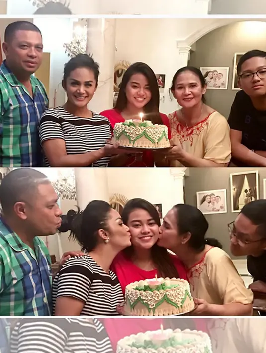 Saat berita ini ditulis, setidaknya foto kebersamaan Aurel, beserta adik, oma dan ibu kandungnya, beserta Raul lemos itu telah mendapatkan 20.5k likes. (dok. Instagram/krisdayantilemos)