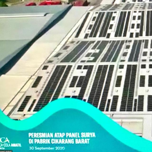 Keren Pabrik Coca Cola Di Cibitung Punya Atap Panel Surya Terbesar Asean Bisnis Liputan6 Com