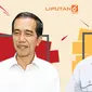 Banner Kala Jokowi & Prabowo Keceplosan (Liputan6.com/Triyasni)