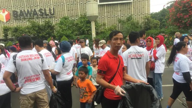 Relawan Jokowi. (Liputan6.com/Radityo)