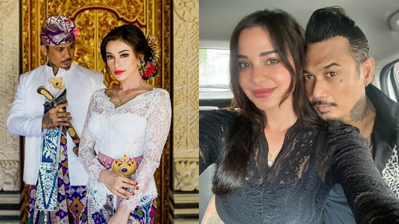 6 Potret Kompak Jerinx SID dan Nora Alexandra Pakai Baju Senada, Serasi