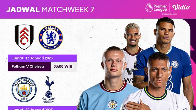 Jadwal dan Live Streaming Liga Inggris 2022/2023 Matchweek 7 di Vidio