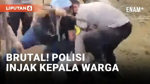 VIDEO: Eksekusi Lahan di Lampung Ricuh! Polisi Terekam Injak Kepala Warga