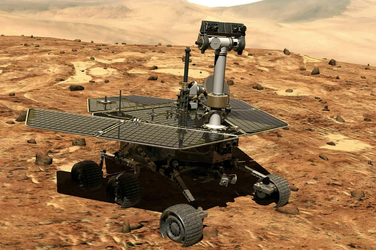 Wahana jelajah Mars, Opportunity, menyudahi penyelidikan terhadap planet merah selama 15 tahun terakhir (AP Photo)