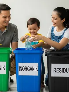 Sediakan Tempat Sampah Terpisah dengan Label Jelas. Foto: Gemini