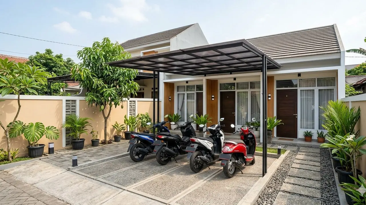 Kamar Kos di Halaman Rumah untuk Usaha Pensiunan (Foto: Gemini AI)