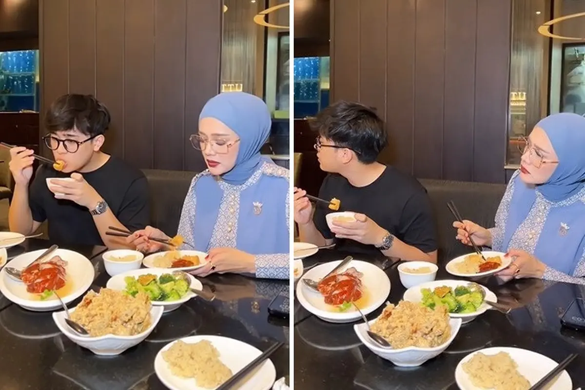Kompak Banget, Intip Momen Rafly Aziz dengan Mulan Jameela saat Makan Bersama yang Jarang Tersorot