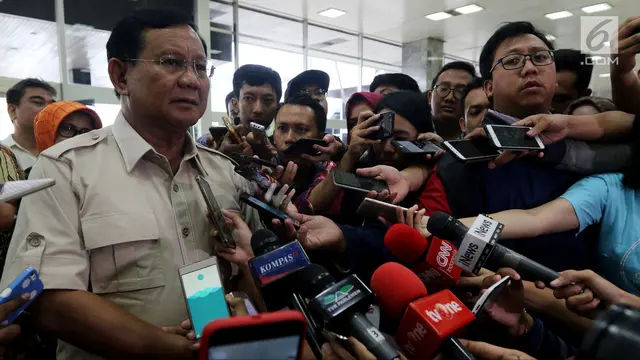 Sambangi DPR, Prabowo Bahas Serangkaian Teror di Tanah Air