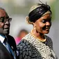 Presiden Zimbabwe Robert Mugabe dan Istri (AFP)