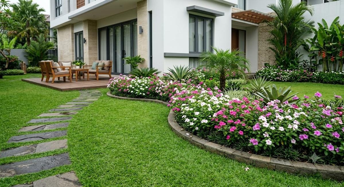 Tapak Dara Menawarkan Bunga yang Rajin Mekar (AI Generated)