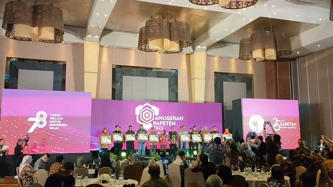 Badan Pengawas Tenaga Nuklir (BAPETEN) menggelar perhelatan tahunan Anugerah BAPETEN 2023 yang bertujuan memacu kesadaran para pemegang izin terkait aspek keselamatan dan keamanan nuklir (Istimewa)
